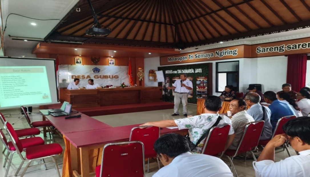 Sosialisasi dan pembekalan pengurus, pengawas dan karyawan Koperasi Desa Merah Putih Gubug Tabanan