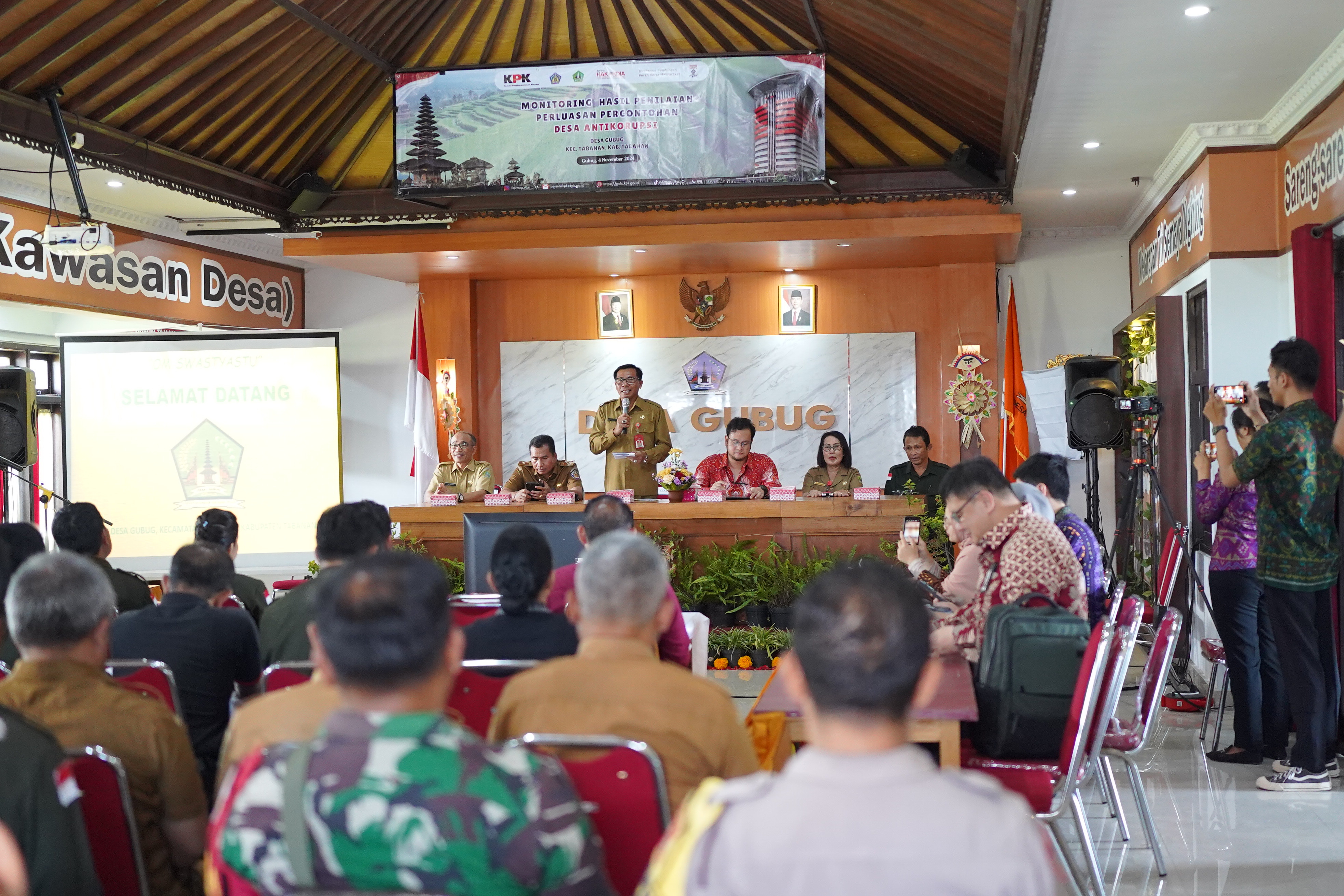 TIM DESA ANTI KORUPSI KPK RI MONITORING UJI PETIK DI DESA GUBUG